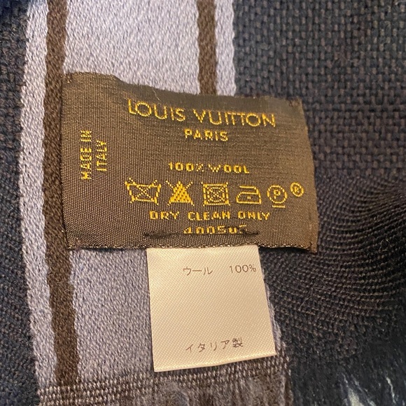 Louis Vuitton Dark Brown and Black Scarf - Picture 4 of 9